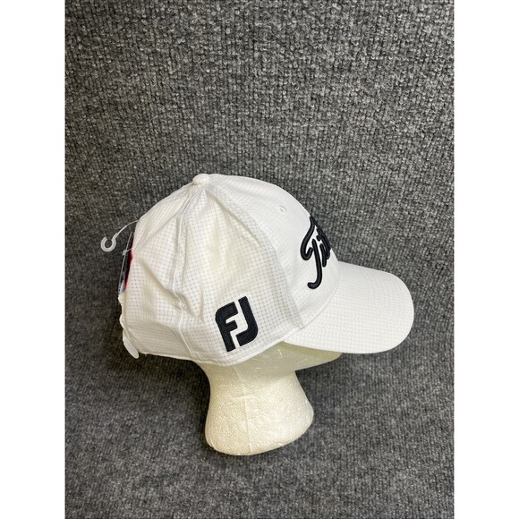 Titleist TOUR FEATHERWEIGHT SNAPBACK ADJUSTABLE Golf Hat Cap, White NWT - Picture 2 of 5